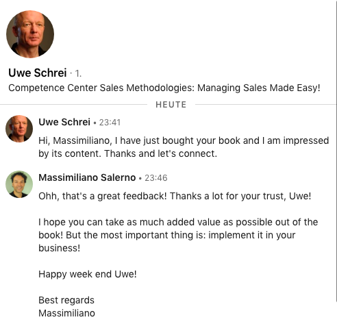 Uwe Schrei Testimonial Linkedin Marketing Business